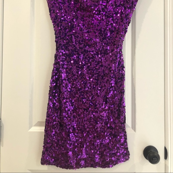 Purple Sequins Cocktail dress — purchased from ASOS - Picture 3 of 5
